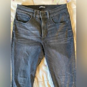 Express Perfect Curves Black Gray High Rise Legging Size 4S